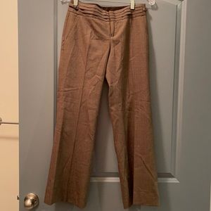 Gap size 0 brown boot cut  dress pleated pants